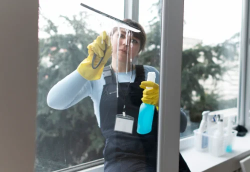 Nettoyage de vitres intérieures et extérieures au Poinçonnet
